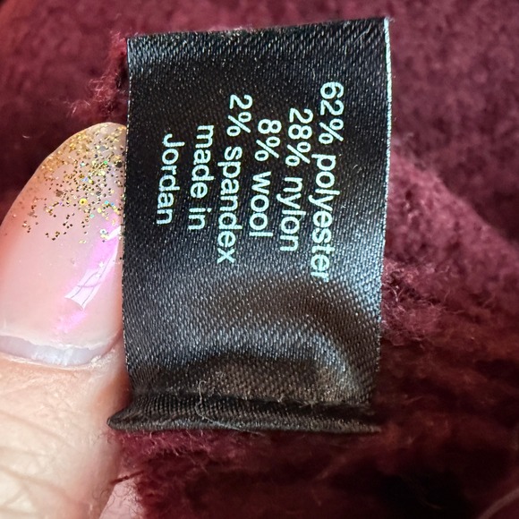 Lane Bryant Women's Burgundy Short Sleeve Turtleneck Sweater Size 18/20 - Picture 5 of 5